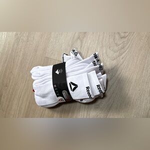 Reebok White Men's Crew Athletic Socks - Pack of 6